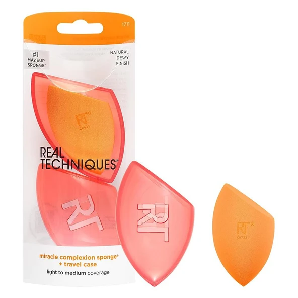 Real Techniques RT-1711 Mucize Makyaj Süngeri Seyahat Kılıfılı - Resim 2