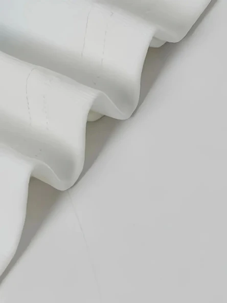 Baskılı Oversize Bisiklet Yaka T-shirt - Beyaz - Resim 2