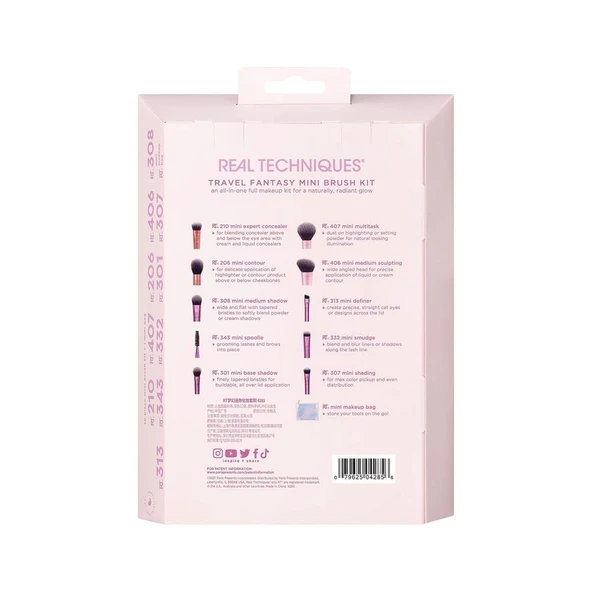 Real Techniques RT-4285 Mini Seyahat Fırça Seti - Resim 5