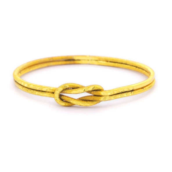 Altın Kaplama İmitasyon Aşk Düğümü Ajda Model Bilezik BLZ-3120 - Resim 2