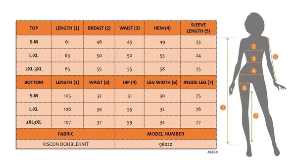 Kadın Kısa Kollu Bisiklet Yaka Viskon Iki Iplik Bluz Ve Pantolon Ikili Takım - Resim 4