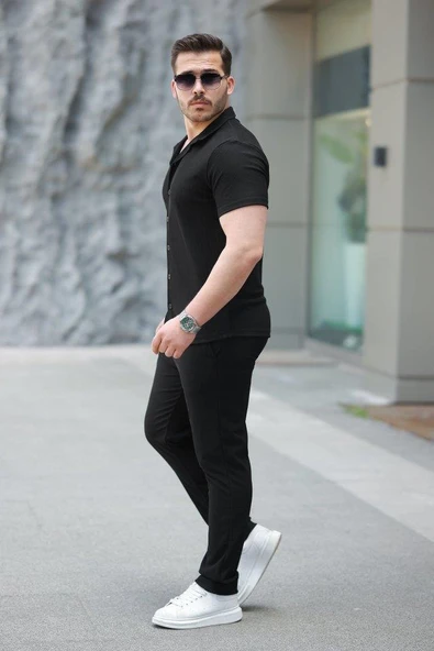 Erkek Ottoman Kumaş Pantolon Gömlek Takım - Resim 2