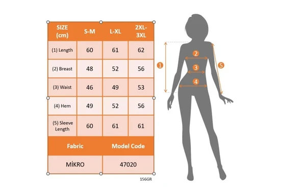 Kadın Uzun Kollu Bisiklet Yaka Desenli Bluz - Resim 7