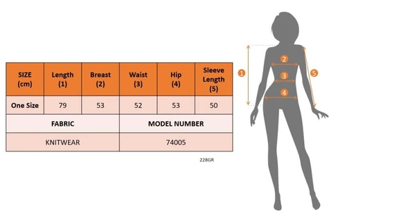 Kadın Uzun Kollu çift Renkli Uzun Triko Hırka - 12