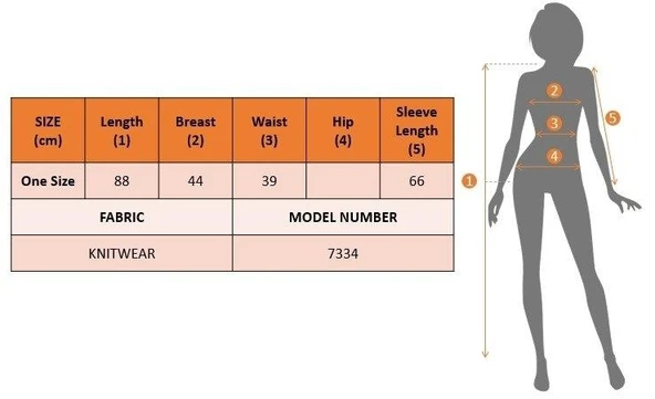 Kadın Uzun Kollu Zigzag Desen Triko Elbise - Resim 6