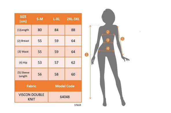 Kadın Uzun Kollu Bisiklet Yaka Kısa Viskon Iki Iplik Elbise - Resim 4