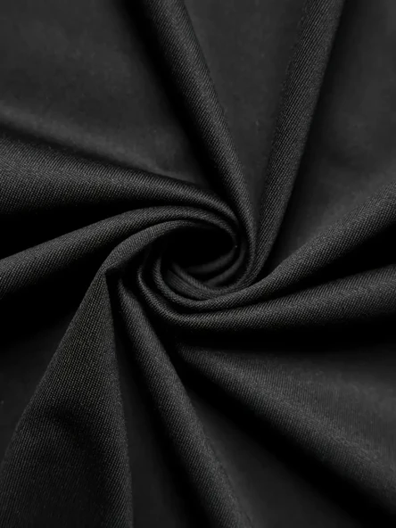 Baskılı Oversize Bisiklet Yaka T-shirt - Siyah - Resim 3