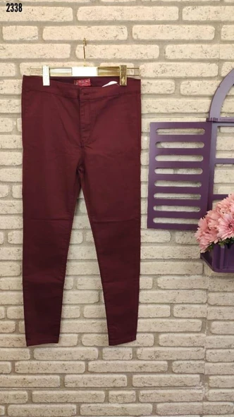 Gabardin Kumaş Yüksek Bel Pantolon 90cm Bel 38cm - 2