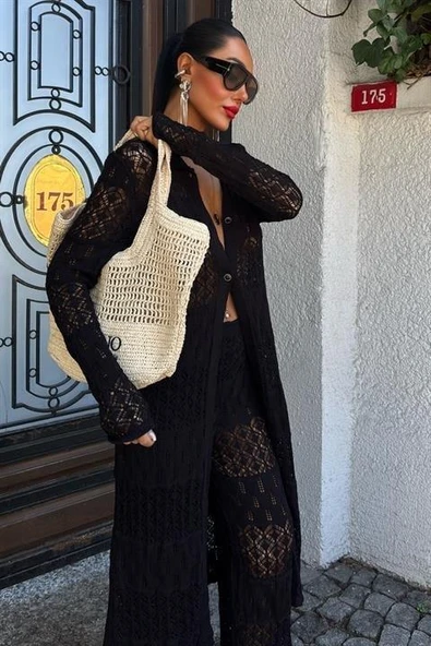 Bridget Ajurlu Uzun Hırka Takım 9881 - 6