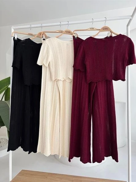 Triko Bluz Pantolon İkili Takım 10084-025 - 10