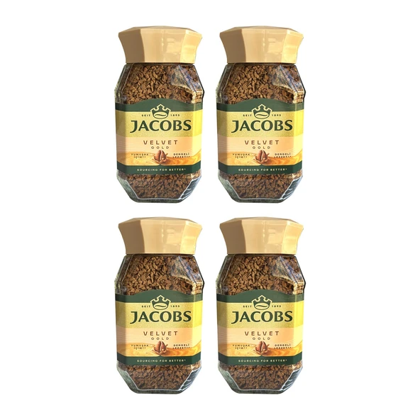 Jacobs Velvet Gold 100 gr Çözünebilir Kahve x 4 Adet ürün görseli