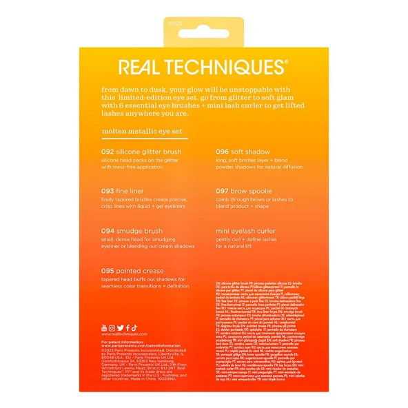 Real Techniques RT-0961 Solar Power Molten Limited Edition Metalik Göz Makyaj Fırça Seti - Resim 6