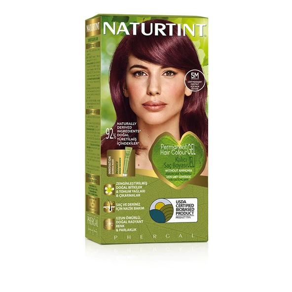 Naturtint 5M Açık Kestane Maun Doğal Saç Boyası 170ML ürün görseli 1