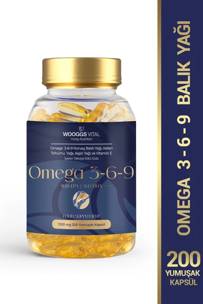 Omega 3-6-9 Norveç Balık Yağı , Keten Tohumu Yağı , Aspir Yağı Ve Vitamin E