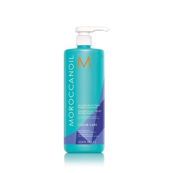 Moroccanoil Color Care Blonde Perfecring Purple Renki Saçlar için Şampuan 1000ML ürün görseli 1