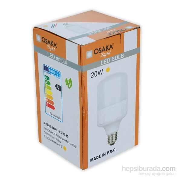 Osakalight 20W Yüksek Watt Led  Ampul E27 Günışığı ürün görseli 1