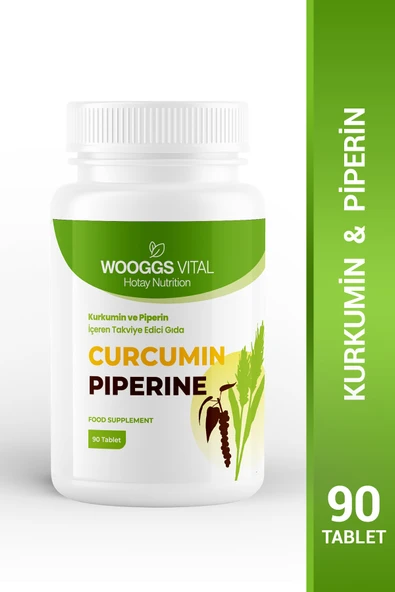 WOOGGS VİTAL KURKUMİN VE PİPERİN 90 TABLET - 2