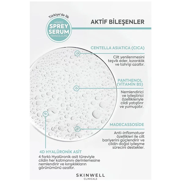 Skinwell Cicaderm S.o.s Cilt Bariyer Güçlendirici ve Sebum Dengeleyici Yüz Bakım Sprey Serumu 100ML - Resim 5