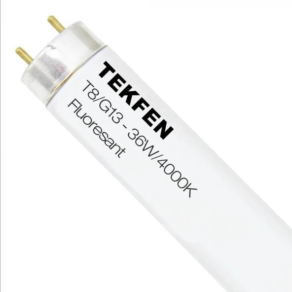 Tekfen 36W 4000K T8 G13 Floresan Ampul 5 Adet
