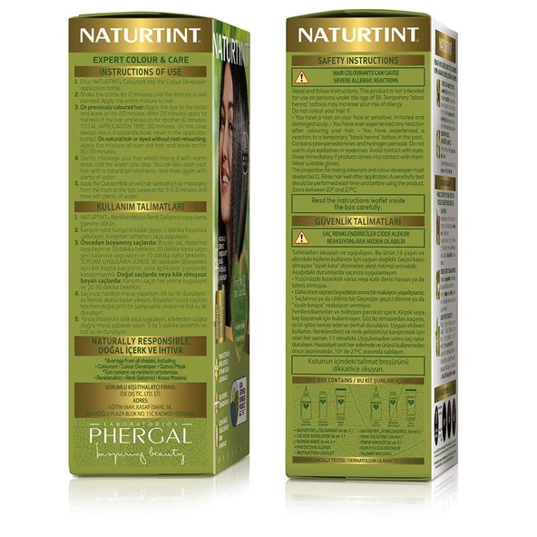 Naturtint 6G Koyu Altın Sarısı Doğal Saç Boyası 170ML - Resim 3