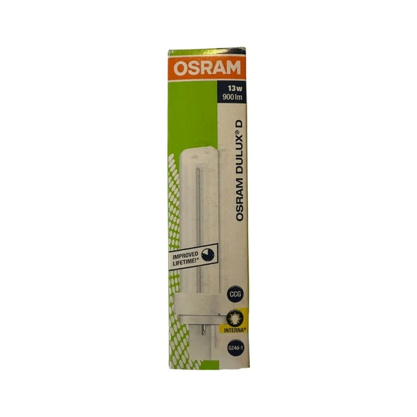 Osram Dulux D 13W 827 2700K Sarı Işık G24D-1 Duylu ürün görseli 1