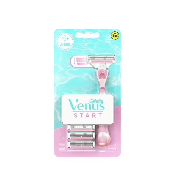Gillette Venus Start Kadın Tıraş Makinesi + 3 Yedek Başlık ürün görseli 1