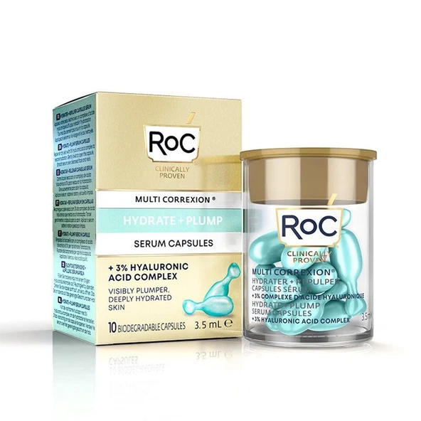 Roc Multi Correxion Hiydrate Plump Serum Nem ve Canlılık Veren Kapsül Serum 10 Kapsül ürün görseli 1