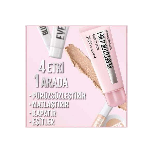 Maybelline New York Instant Perfector 4in1 Arada Fondöten Light Medium (Koyu Ton) 02 - Resim 4