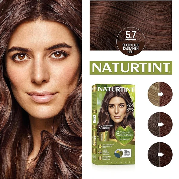 Naturtint 5.7 Yoğun Çikolata Doğal Saç Boyası 170ML - Resim 2