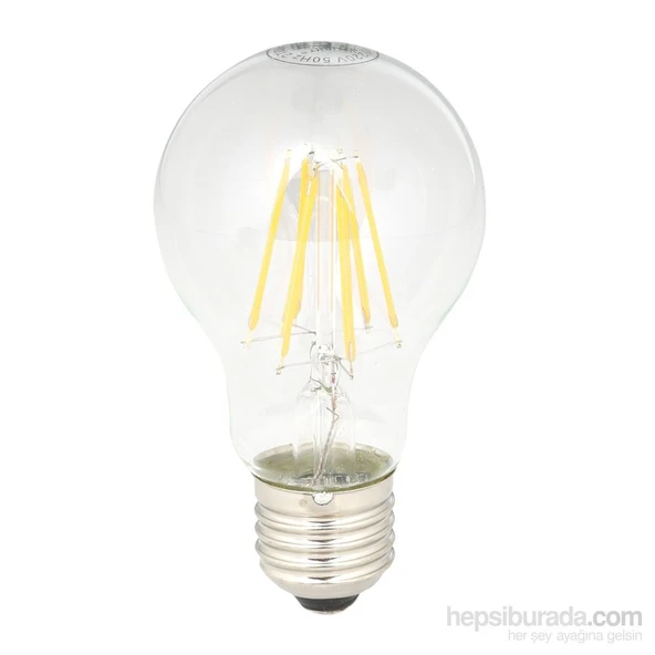 Uzlıght 6W E27 Filament Ampul E27 Duylu Sarı ürün görseli 1