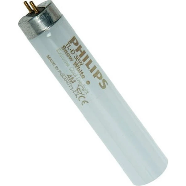 Floresan Ampul 36 W. Beyaz Işık  Snow White  25 Adet  Philips ürün görseli 1