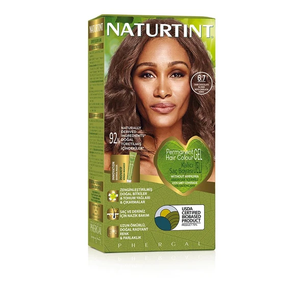 Naturtint 6.7 Açık Çikolata Doğal Saç Boyası 170ML ürün görseli 1