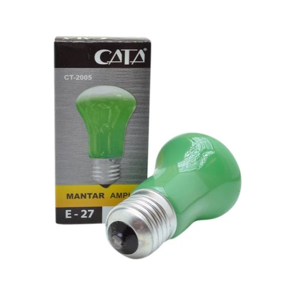 Cata  15W Mantar Gece Lambası Ampulu (Yeşil Işık) E27 ürün görseli 1