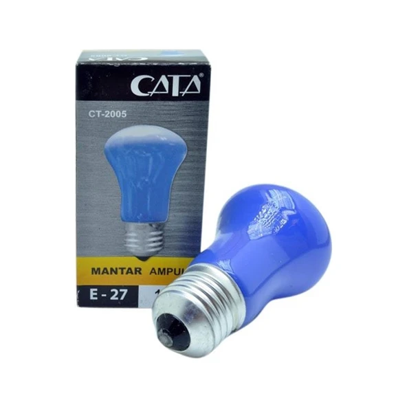 Cata  15W Mantar Gece Lambası Ampulu (Mavi Işık) E27 ürün görseli 1