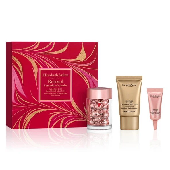Elizabeth Arden Retinol Ceramide 30 Kapsül + 15ML Gece Kremi + 5ML Göz Kremi Cilt Bakım Seti ürün görseli 1