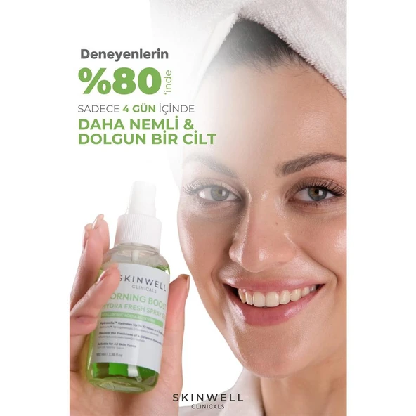 Skinwell Sabah Yoğun Bakım Hyalüronik Asit İçerikli Yüz Bakım Sprey Serum 100ML - Resim 3