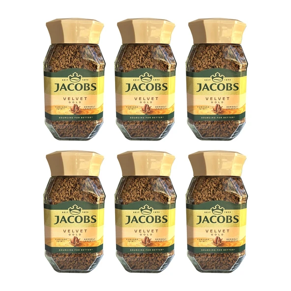 Jacobs Velvet Gold 100 gr Çözünebilir Kahve x 6 Adet ürün görseli