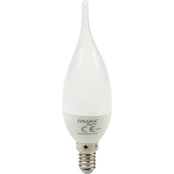 Osakalight 6W-50watt  Led E14 Kıvrık   Buji  Ampul - Günışığı ürün görseli 1