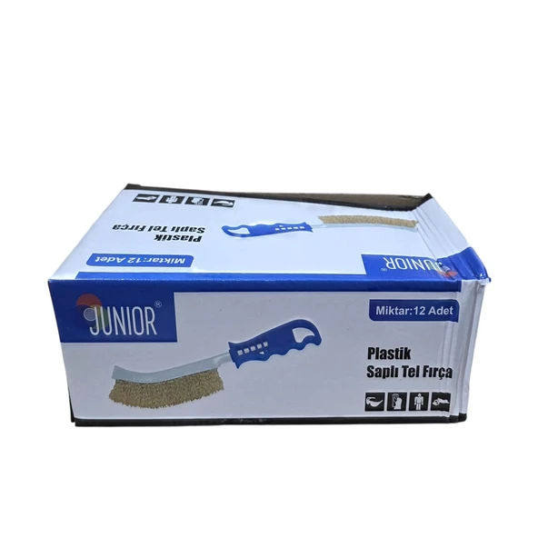JUNİOR 260MM PLASTİK SAPLI TEL FIRÇA 12 ADET - 4