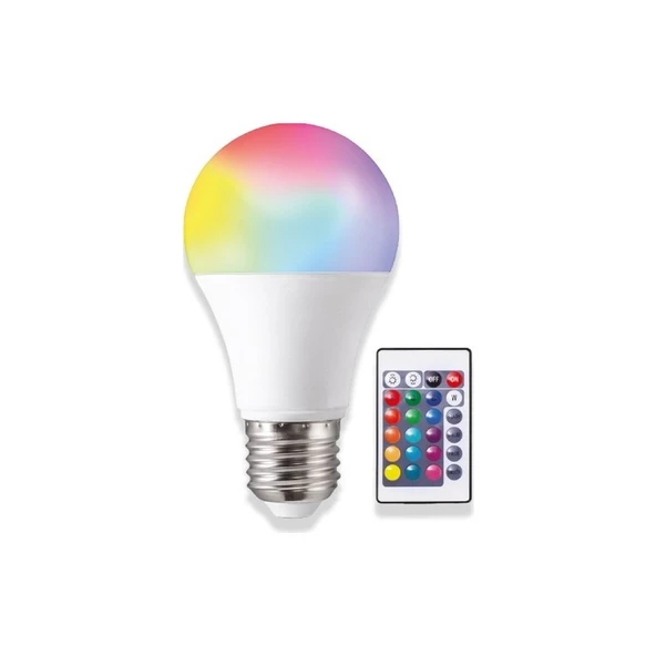 Noas Led Rgb Renk Değiştiren Kumandalı LED Ampul 9 W ürün görseli 1