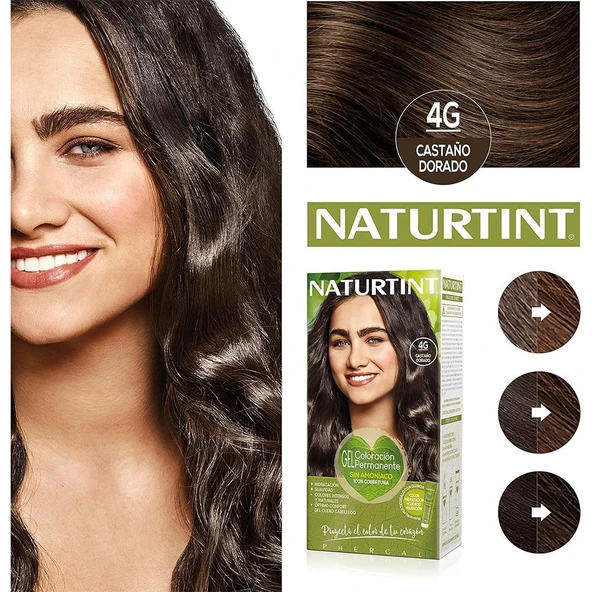Naturtint 4G Altın Kestane Doğal Saç Boyası 170ML - Resim 2