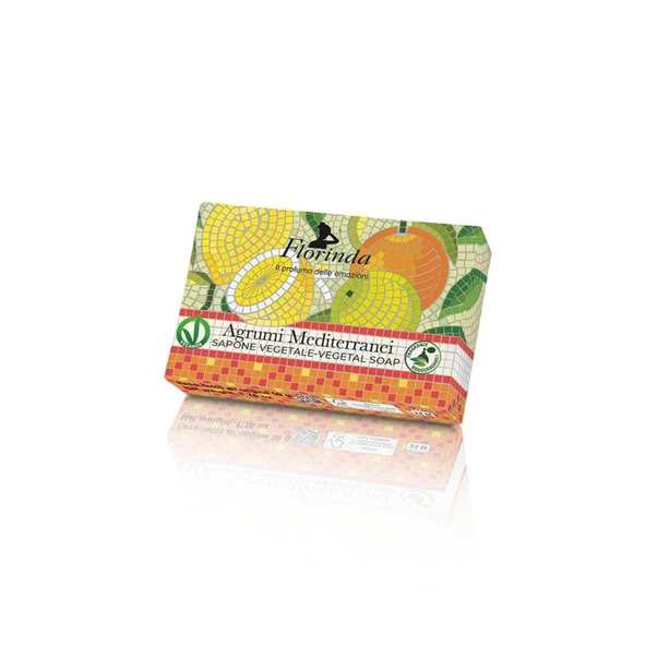 Florinda Mozaik Agrumi Mediterranie Akdeniz Narenciye Bitkisel Katı Sabun 50Gr ürün görseli