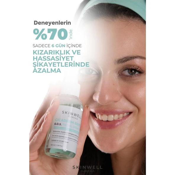 Skinwell Cicaderm S.o.s Cilt Bariyer Güçlendirici ve Sebum Dengeleyici Yüz Bakım Sprey Serumu 100ML - Resim 3