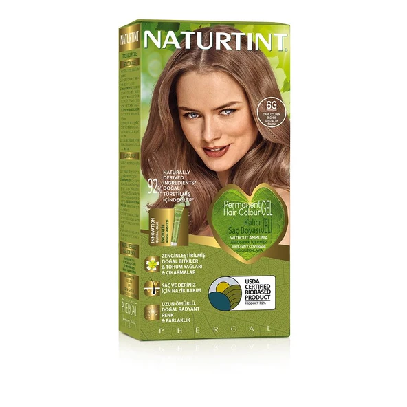 Naturtint 6G Koyu Altın Sarısı Doğal Saç Boyası 170ML ürün görseli 1