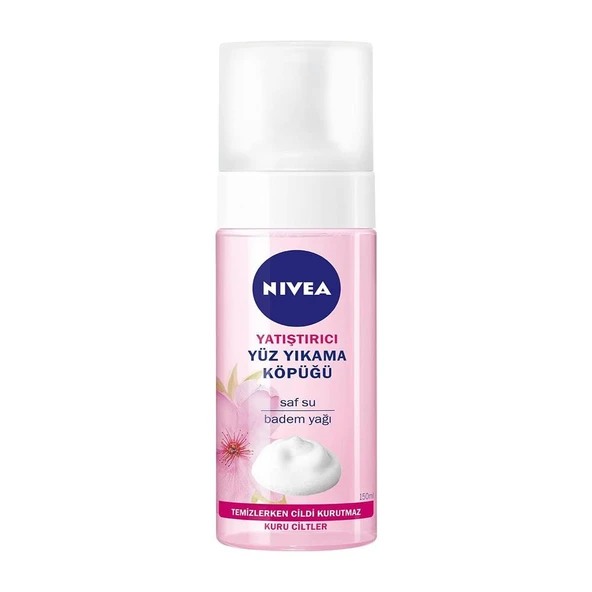 Nivea Badem Yağı Özlü Kuru Ciltler için Yüz Yıkama Köpüğü 150ML - 2