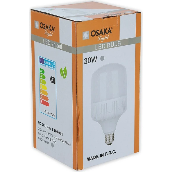 Osakalight 30W-200watt Yüksek Watt Led  Ampul E27 Beyaz ürün görseli