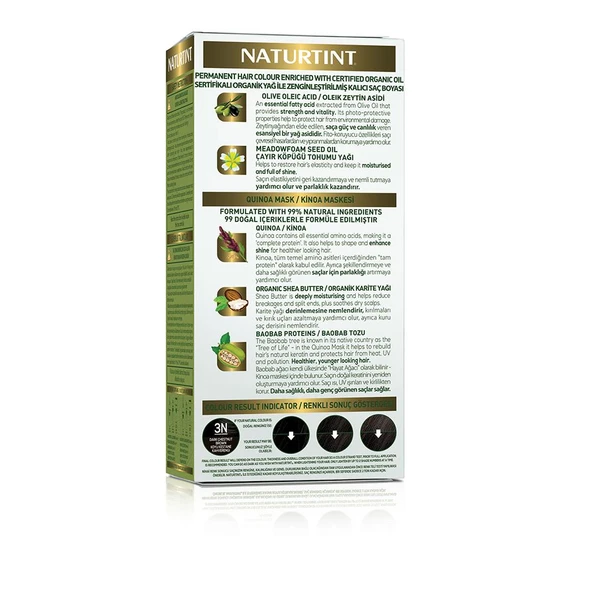 Naturtint 3N Koyu Kestane Doğal Saç Boyası 170ML - Resim 4