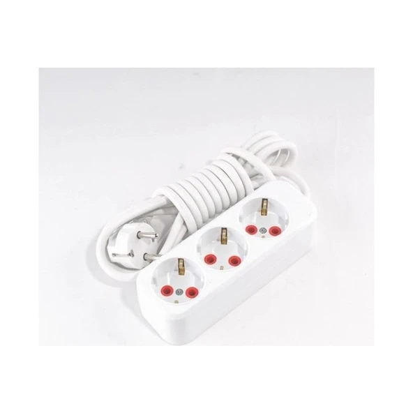 Ay-Ka Üçlü Topraklı Grup Priz 5 Metre ürün görseli 1