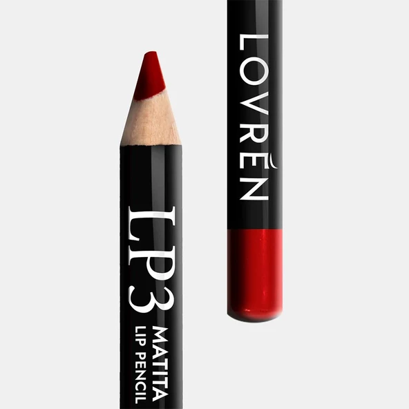 Lovren LP3 Rosso Intenso Yoğun Kırmızı Dudak Kalemi - Resim 2