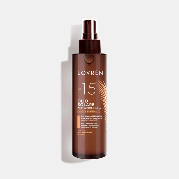 Lovren Solaire Double Sun Sun Oil SPF15 Güneş Koruyucu Güneş Yağı 100ML ürün görseli